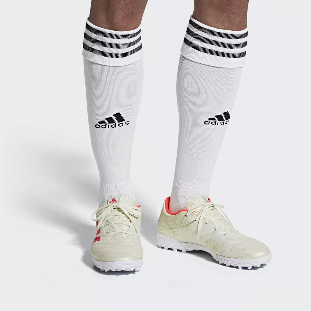 Adidas Copa 19.3 Turf Tenis De Futbol Blancos Para Hombre (MX-24971)